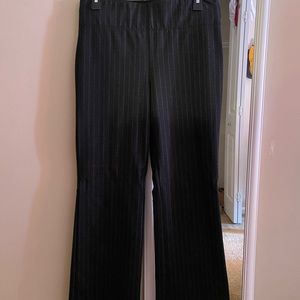 Black/ grey stripe dress pants
